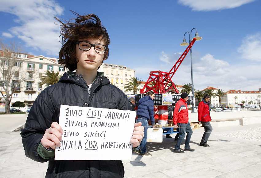 Split protest