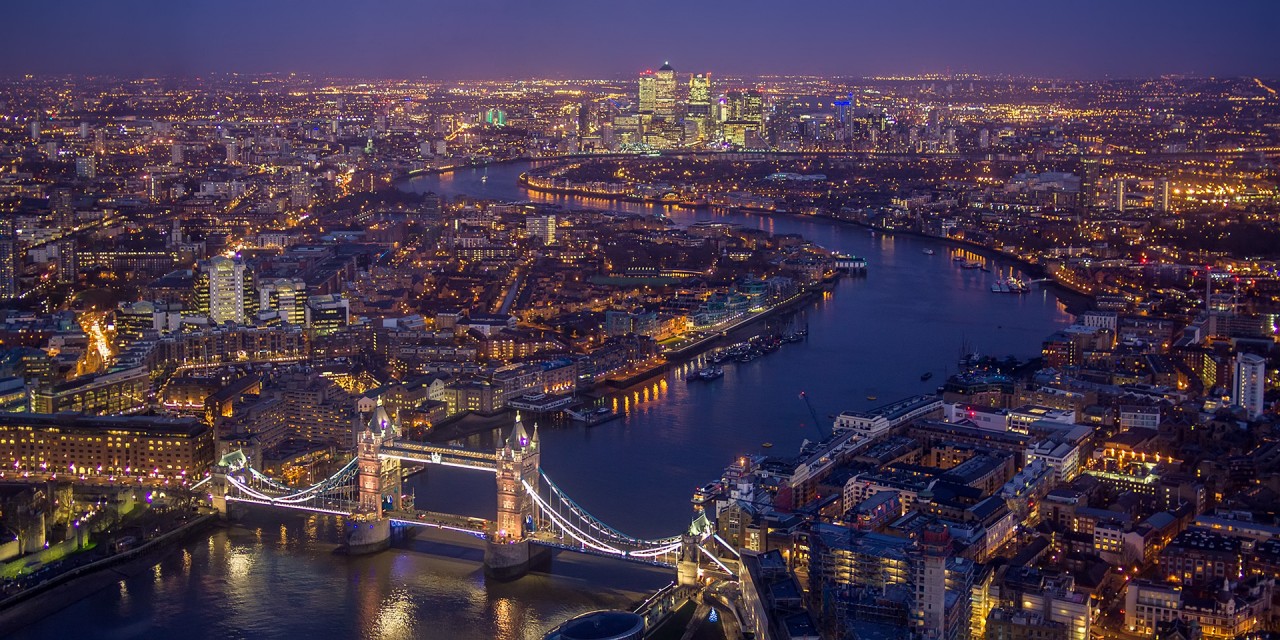 Centar Londona na rijeci Temzi