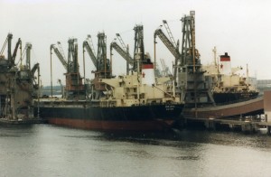 Jugooceanijini bodovi ORJEN i SUTJESKA u luci Roterdam 1987