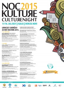 Program noć kulture 2015.