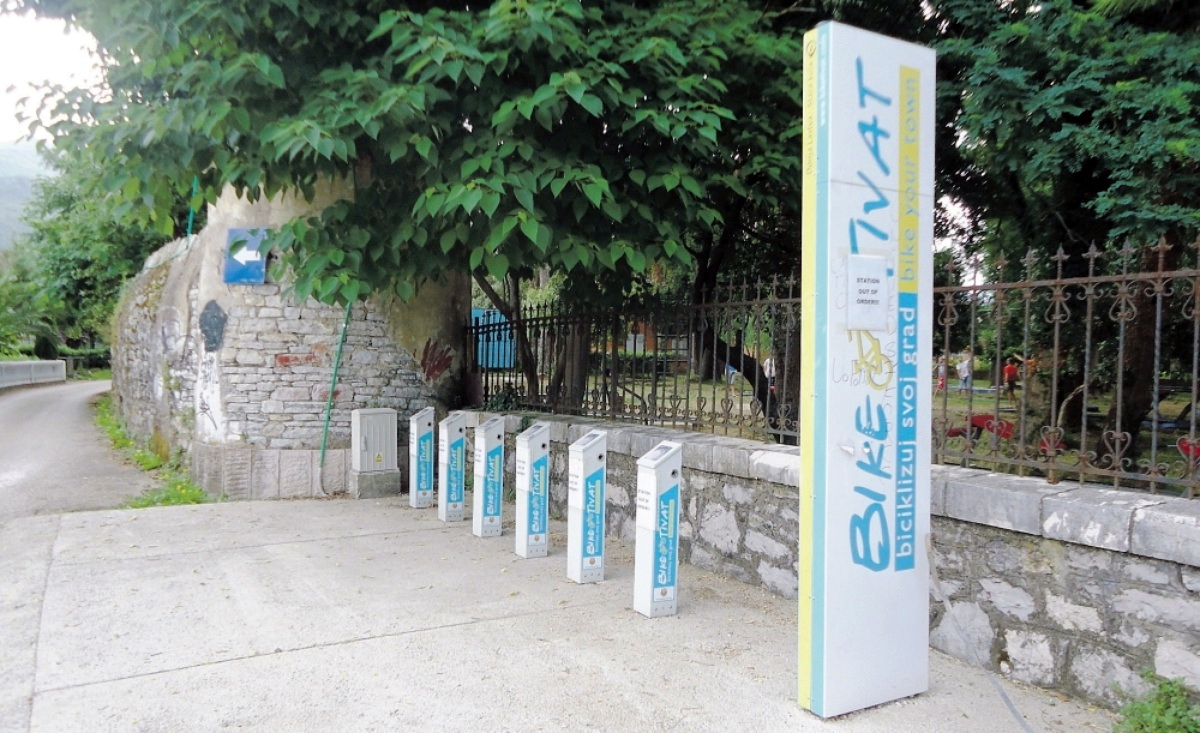 Uskoro ce opet imati bicikle - jedna od stanica sistema Bike Tivat