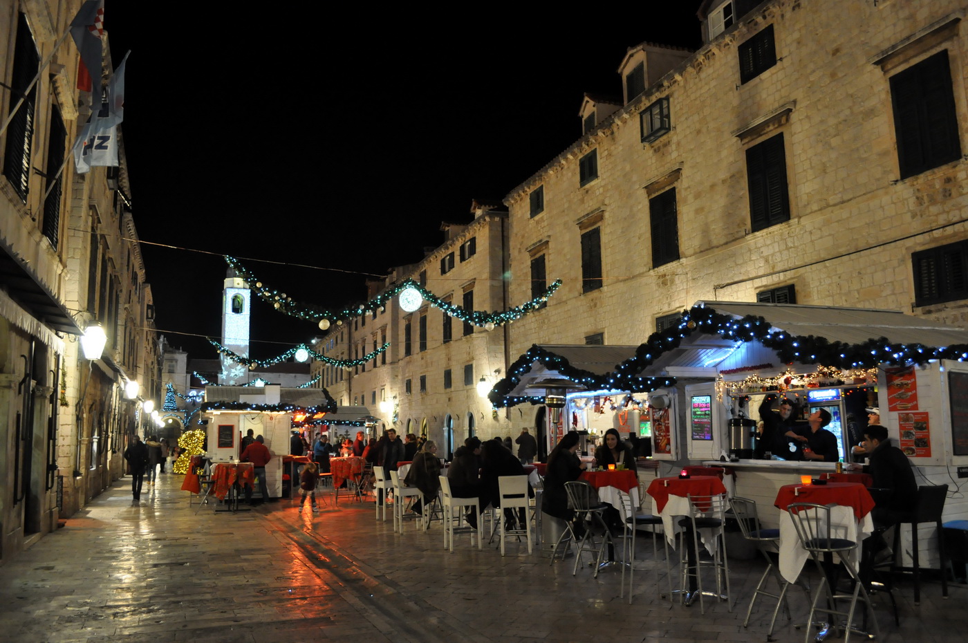 Dubrovnik – Stradun spreman za doček 2016.