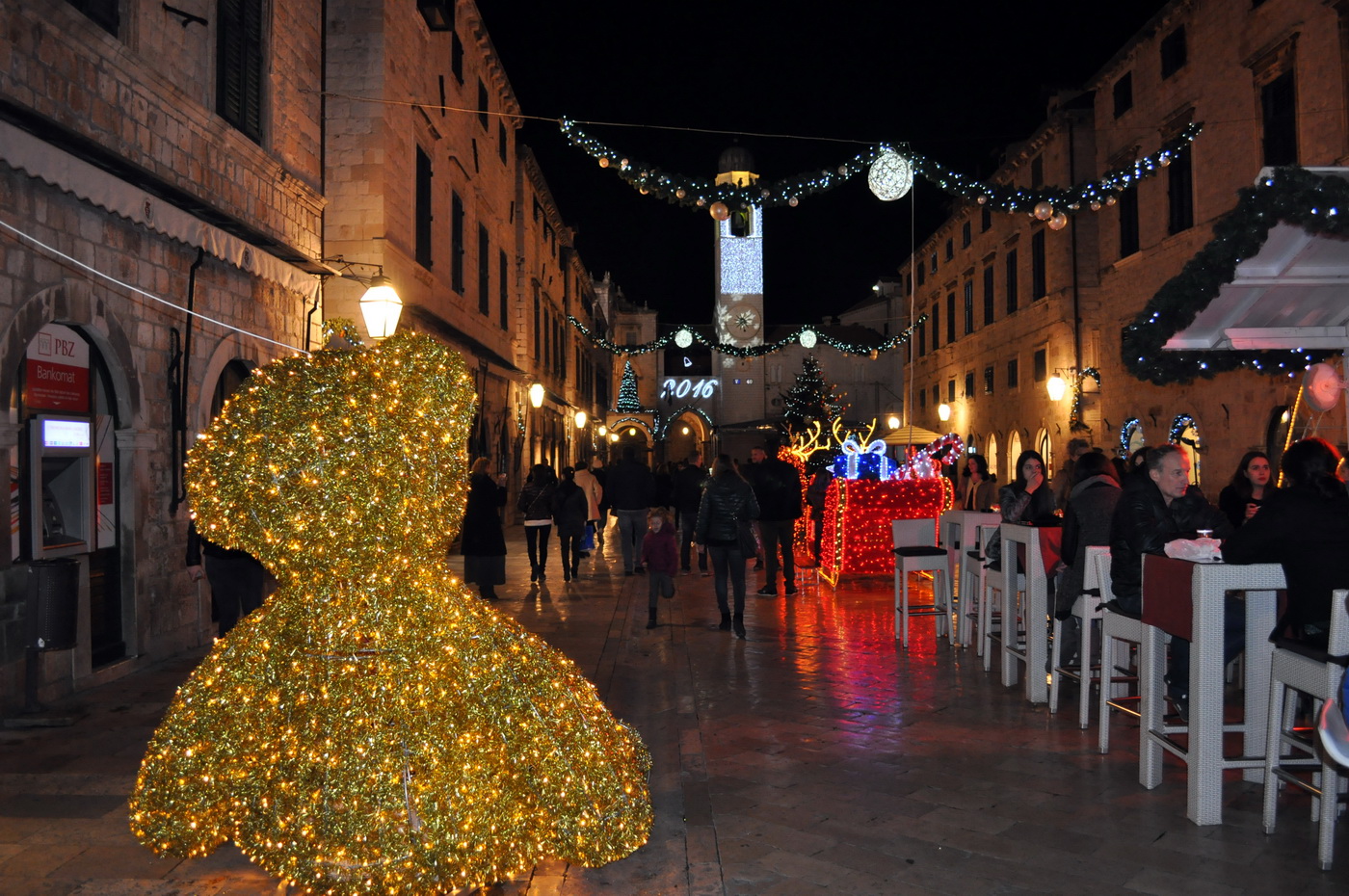 Dubrovnik – Stradun spreman za doček 2016.