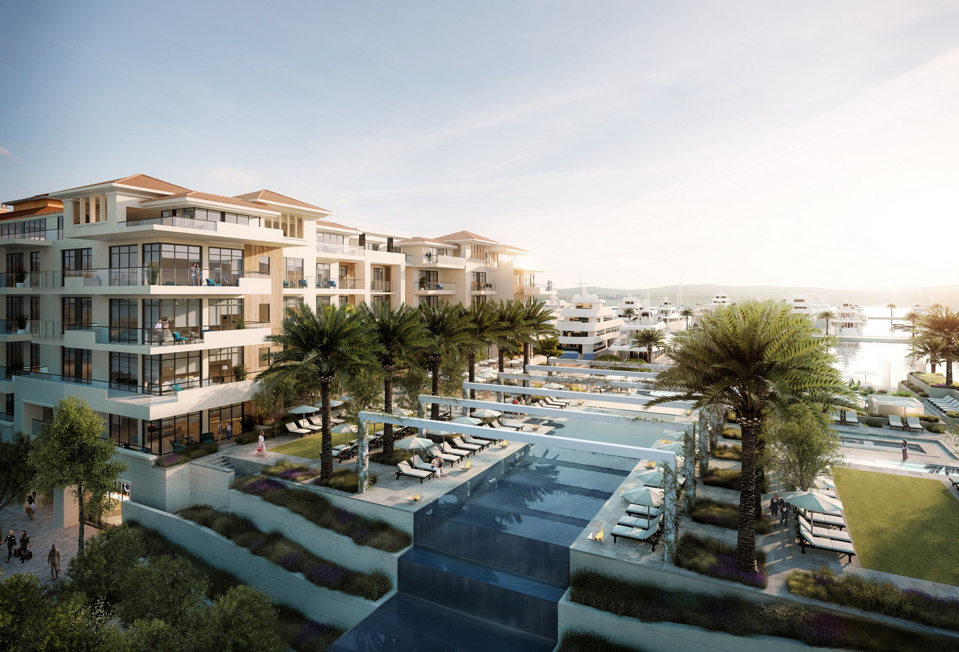 Porto Montenegro - Regent Hotel Residences from north east