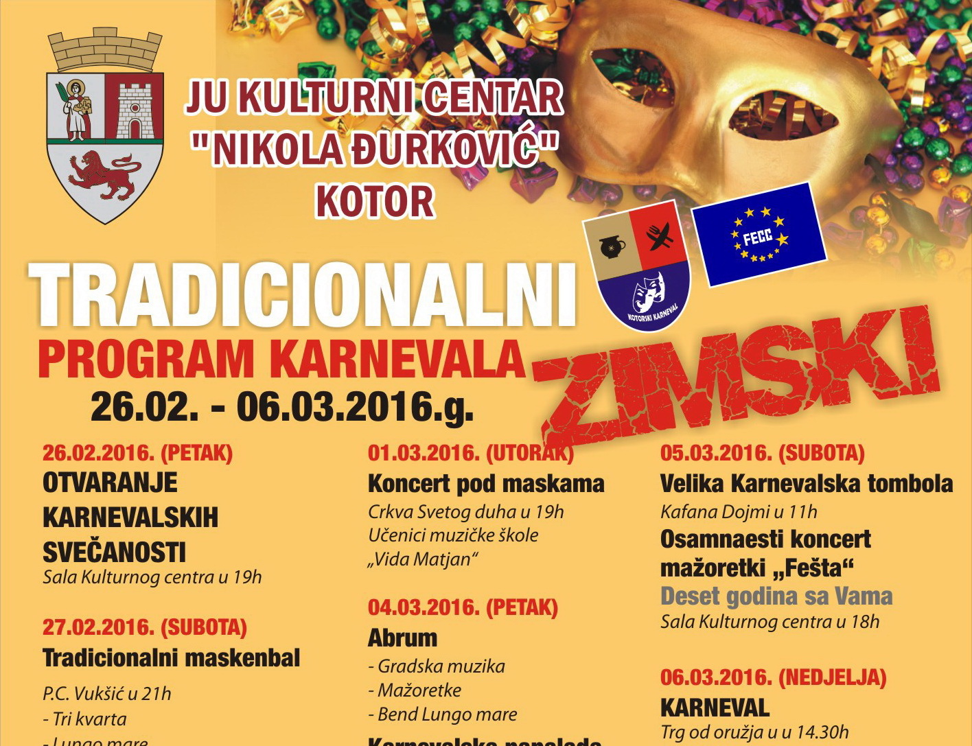PLAKAT KARNEVALA 2016