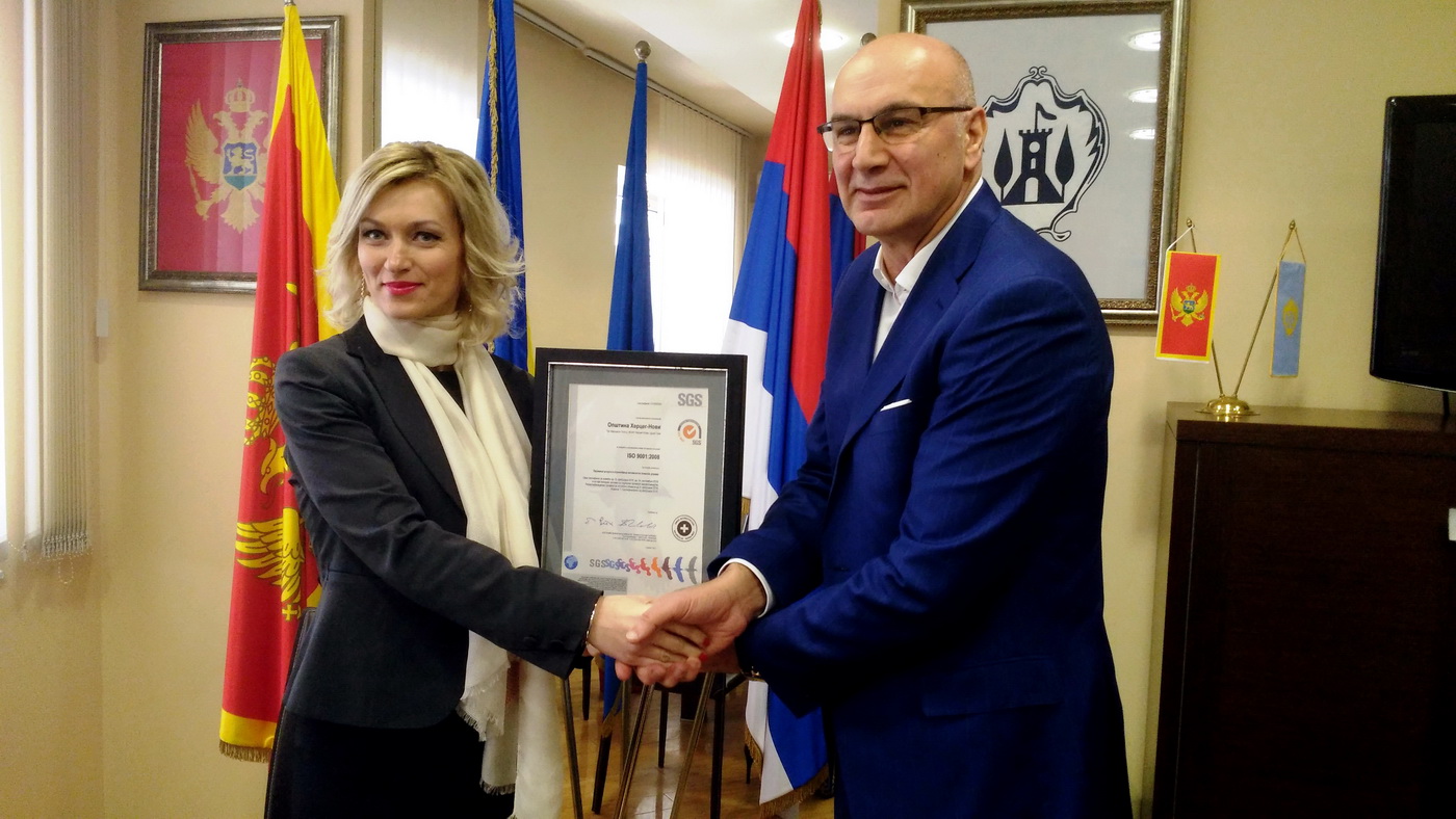 Opstina Herceg Novi dobila sertifikat ISO 9001