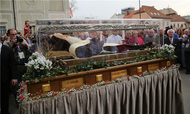 Leopold Bogdan Mandić u Zagrebu- foto Hina