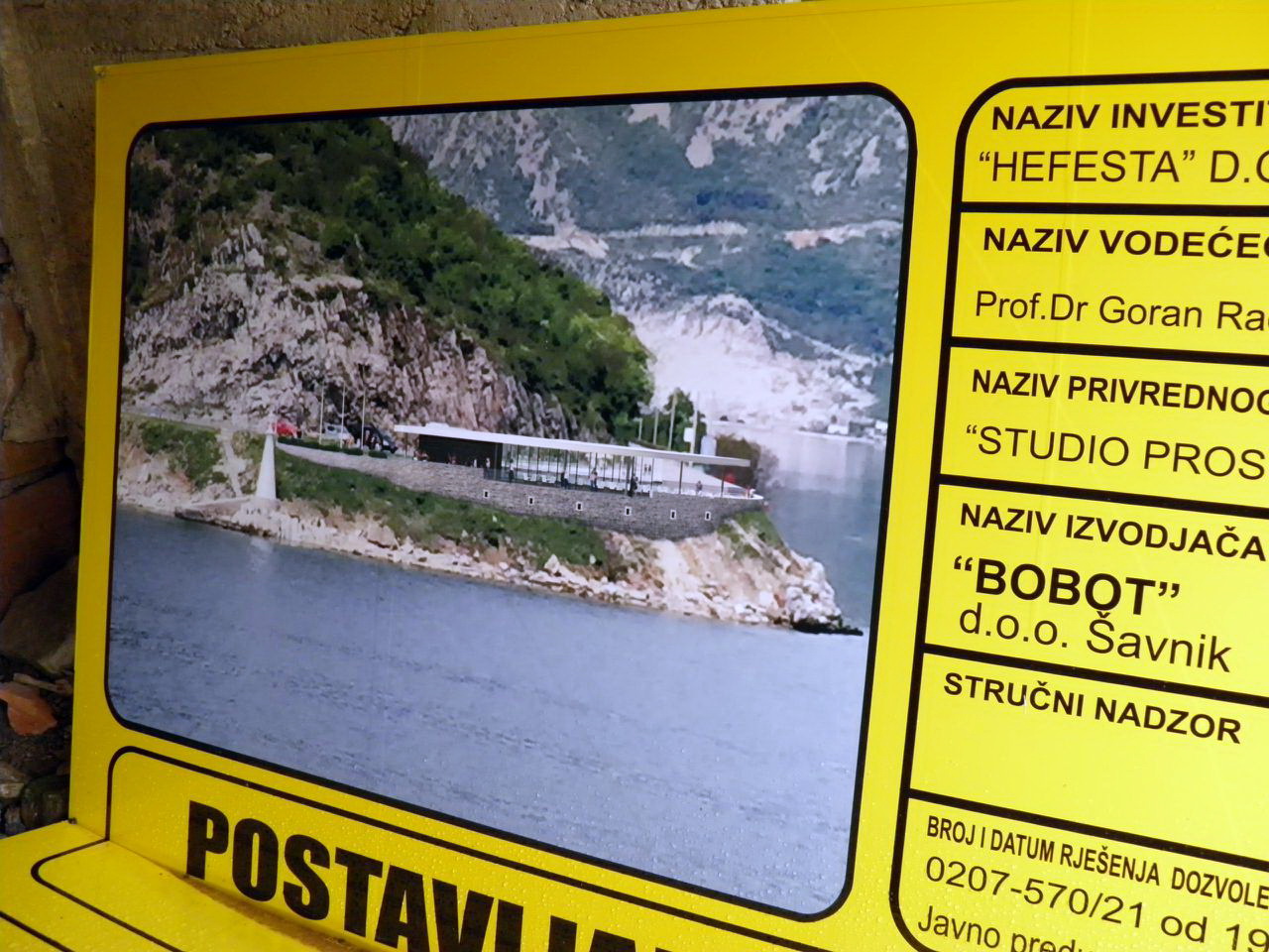 Verige izgradnja vidikovca