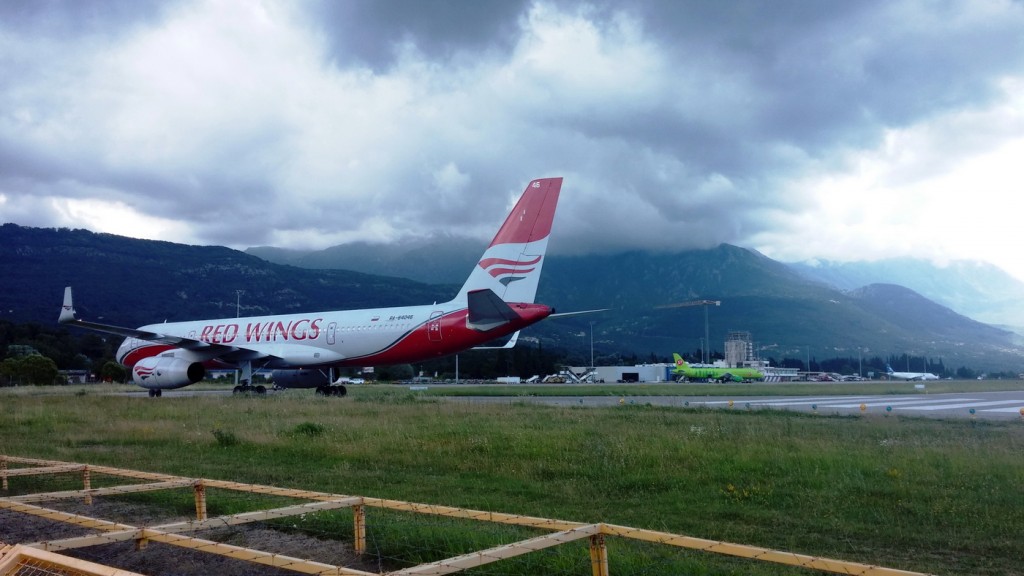 Danas na aerodromu Tivat