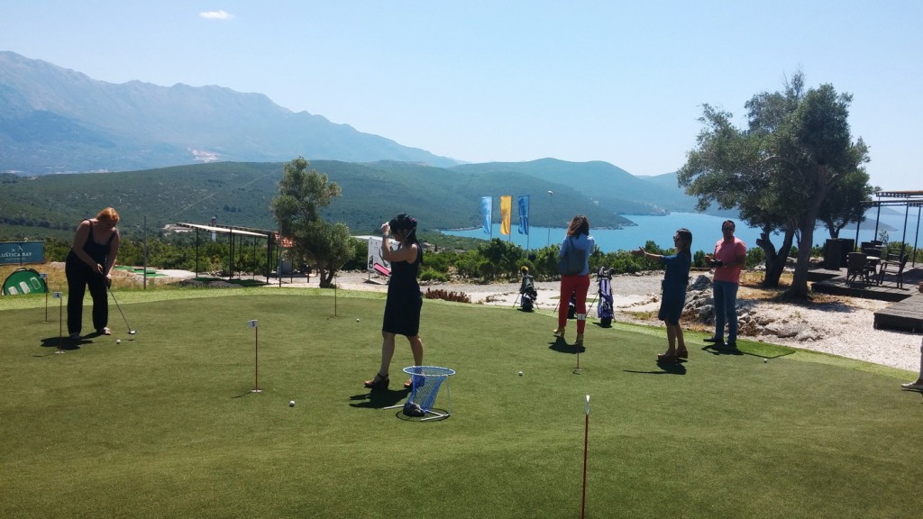 Golf vjezbaliste na Luštici