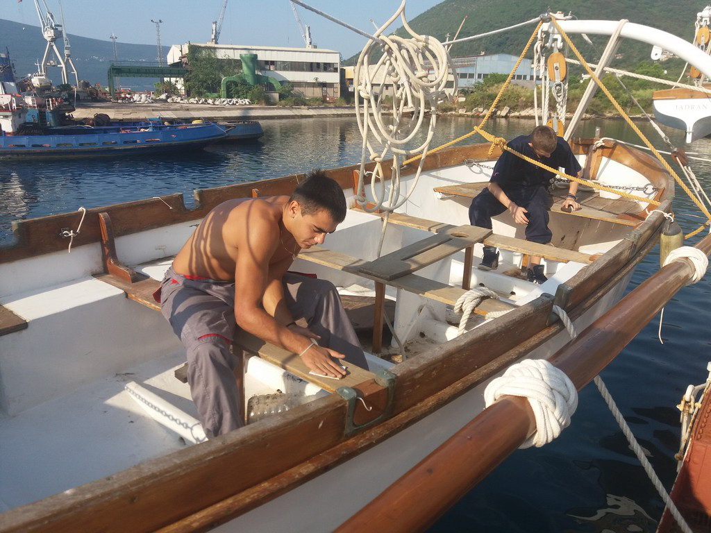 Sa praktične nastave na Š/B Jadran