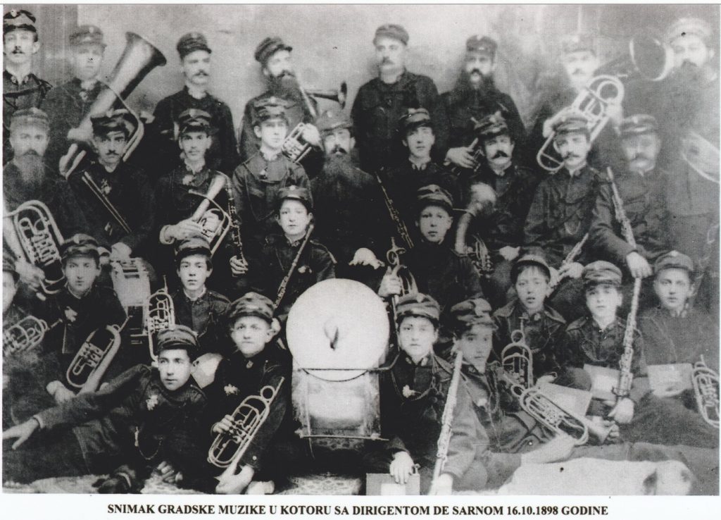Gradska muzika Kotor 16. 10 1898.