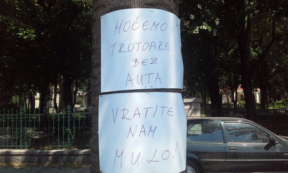 Risan štrajk - foto Radio Kotor