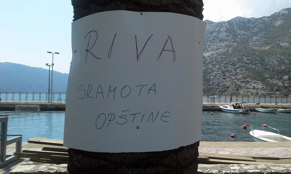 Risan štrajk - foto Radio Kotor